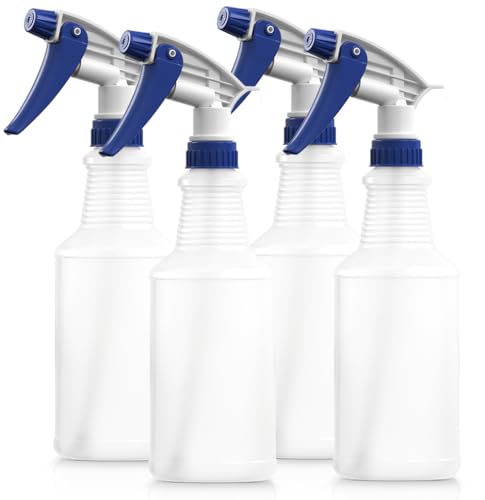 Airbee Plastic Spray Bottles 2 Pack 16 Oz for Cleaning Solutions, Planting,  Pet, Bleach Spray, Vinegar, Professional Empty Spraying Bottle, Mist Water  Sprayer with Adjustable Nozzle and Measurements
