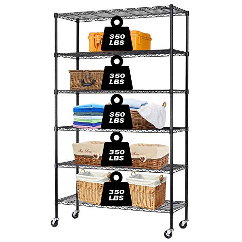 Heavy Duty Wire Shelving Unit with Casters