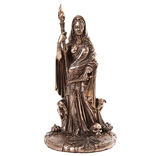 Hecate Sculpture - Greek Goddess of Crossroads, Witchcraft, Dogs