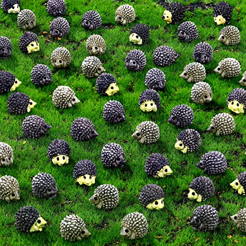 Hedgehog Figurines for Fairy Garden Decor