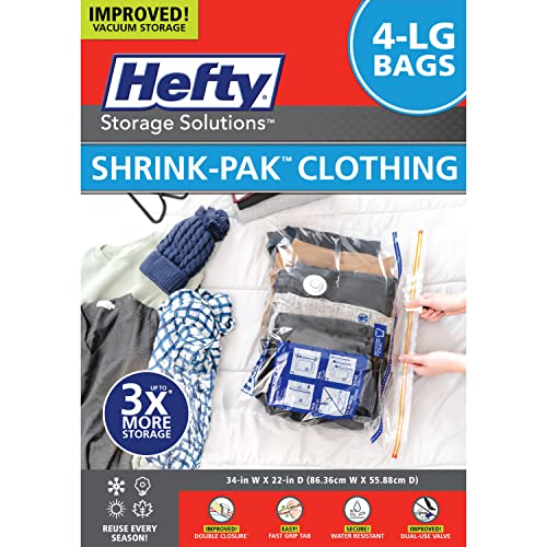 Hefty Shrink-Pak - Large Vacuum Storage Bags