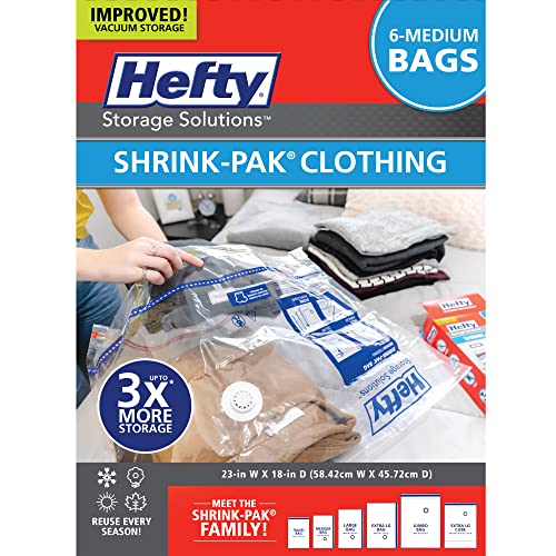 Hefty Shrink-Pak - Space-Saving Vacuum Storage Bags