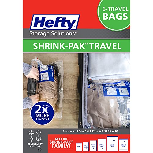 Hefty Storage Solutions Shrink-Pak Bag LARGE Divided Bags (2 pack