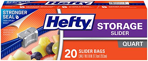 Hefty Slider Storage Bags - Keep Your Food Fresh and Organized!