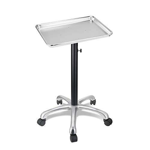 Height Adjustable Salon Tray on Wheels