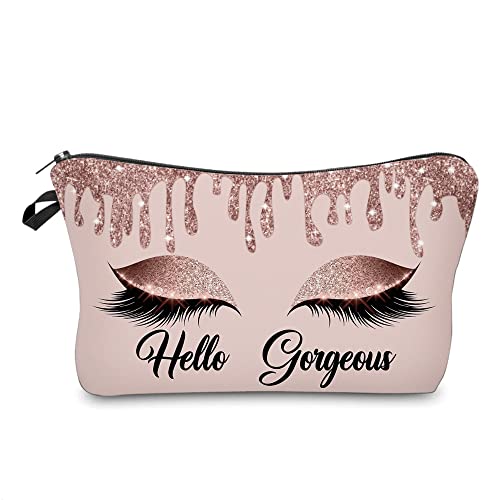 Hello Gorgeous Pink Makeup Bag for Women