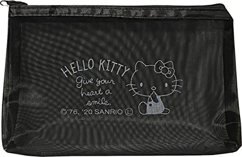Hello Kitty Cosmetic Mesh Pouch Zipper Case Bag