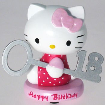 Hello Kitty Happy 18th Birthday Figurine