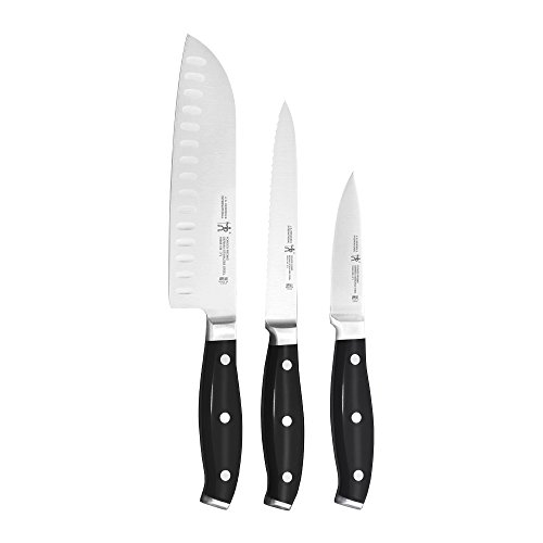 HENCKELS Forged Premio Starter Knife Set, 3 Piece, Black
