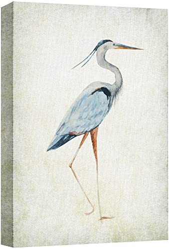 Heron Bird Canvas Wall Art