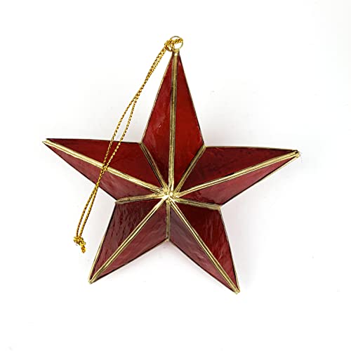 Heyiwell Capiz Shells Hanging Ornaments for Christmas Tree