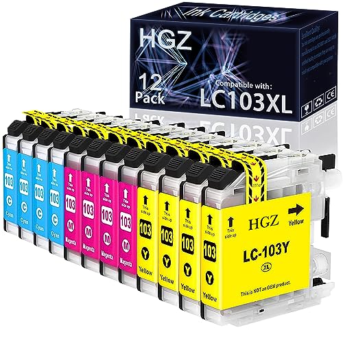 HGZ Compatible Color Ink Cartridges - Affordable Replacement for Brother