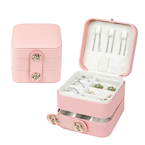 Hicdaw Travel Jewelry Case: Small and Stylish Organizer Box