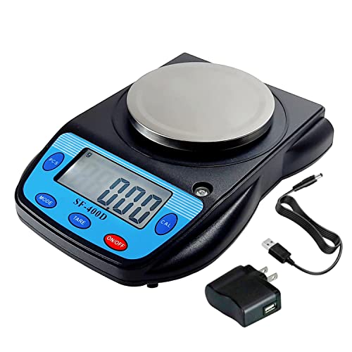 Digital Kitchen Scale, 3000g/0.1g Precision Multifunction Food Meat Scale Jewelry Lab Carat Powder Scale with Back-Lit LCD Display(Batteries Included)