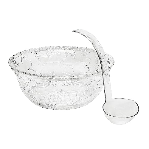 High-Quality Plastic Punch Bowl with Ladle