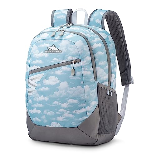 High Sierra Outburst 2.0 Carry On Backpack w/Padded Laptop/Tablet Sleeve, Clouds