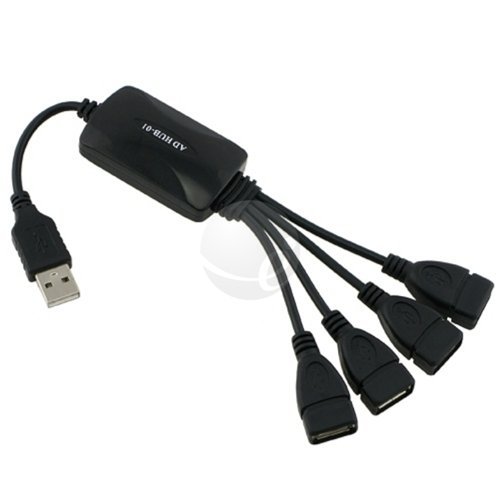 High Speed 4 Port USB 2.0 Hub for Sony Playstation 3 PS3 Slim Xbox 360 Nintendo Wii