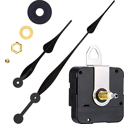 High Torque Quartz Clock Movement Clock Replacement Mechanism with 12 Inch Long Spade Hands for DIY Clock