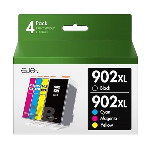 High Yield Replacement for HP Ink 902 902XL Ink Cartridges