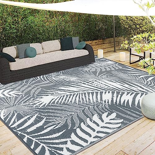 HiiARug Outdoor Rugs 9'x12' for Patios Clearance