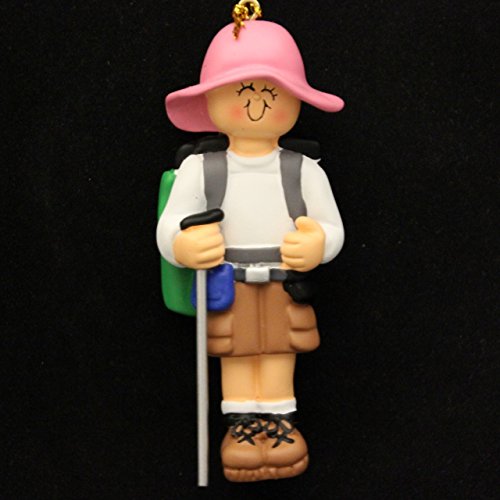 Hiker Girl Ornament