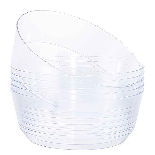 Hioasis 8 Pack Plastic Serving Bowls