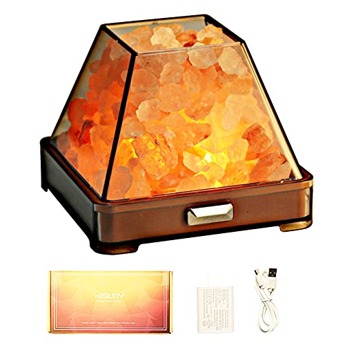 HISUNY Mini Himalayan Salt Lamp USB Desk Light