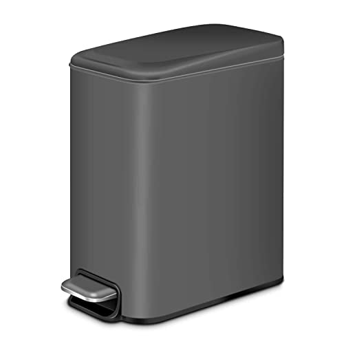 H+LUX Small Trash Can with Soft Close Lid