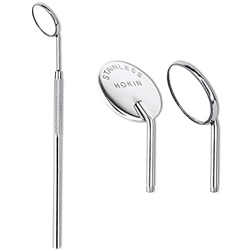 HOKIN Dental Mirror with Two Removable Mirror Heads