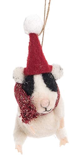 Holiday Guinea Pig Christmas Tree Ornament