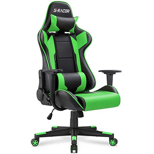 Homall Gaming Chair with Ergonomic Design - Green