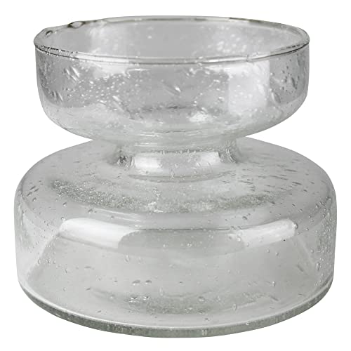 HomArt Seeded Glass Amaryllis Bulb Vase, Clear