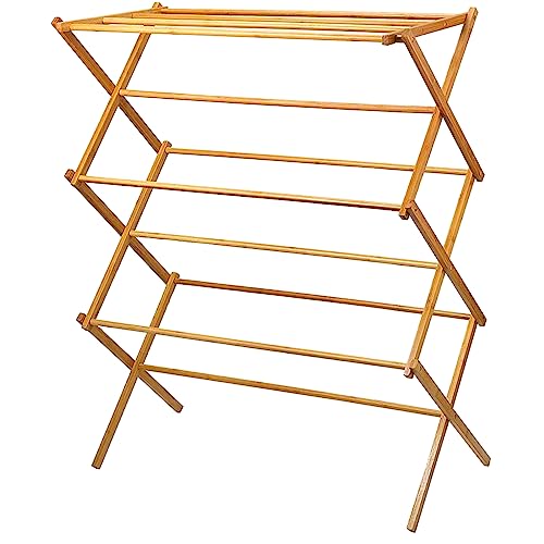 Home-it Bamboo Laundry Drying Rack