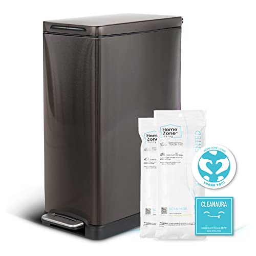 Home Zone Living 12 Gallon Kitchen Trash Can