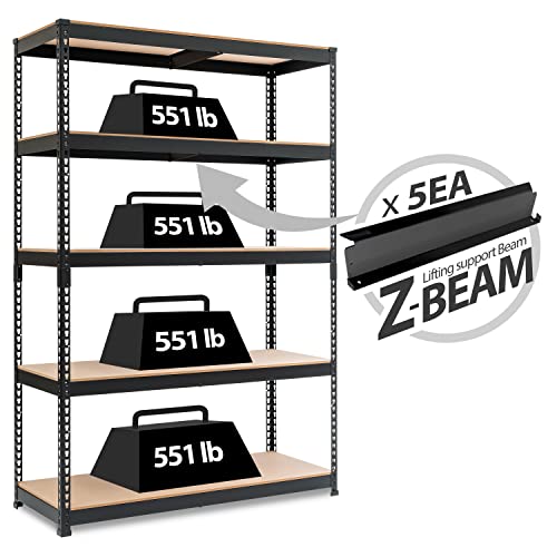 HOMEDANT Z-beam 5 Tier Heavy Duty Garage Storage Unit