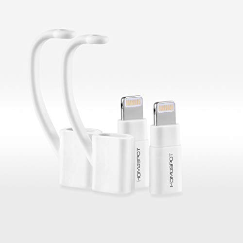 HomeSpot iPhone Charger, Micro USB to 8 pin Lightning Adapter Converter with Tether Keeper Sleeve