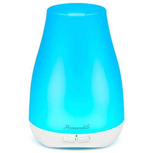 Homeweeks 100ml Colorful Essential Oil Diffuser