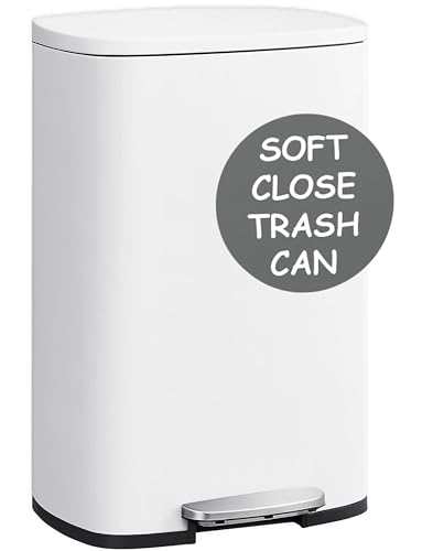 SONGMICS Trash Can, 2 x 8 Gal Garbage Can for Kitchen, with 15 Trash Bags,  2 Compartments, Plastic Inner Buckets and Hinged - AliExpress