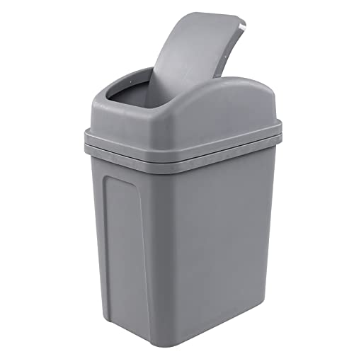 HOMMP 2 Gallon Small Swing Lid Trash Can