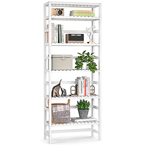 Homykic 6-Tier Bamboo Bookshelf