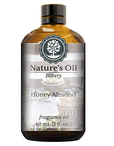 Honey Almond Fragrance Oil (60ml) for Diffusers, Soap Making, Candles, Lotion, Home Scents, Linen Spray, Bath Bombs, Slime