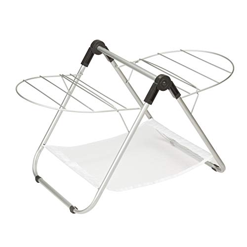 Honey-Can-Do DRY-03623 Tabletop Gullwing Steel Drying Rack For Storage, 16.9W x 29H,Silver