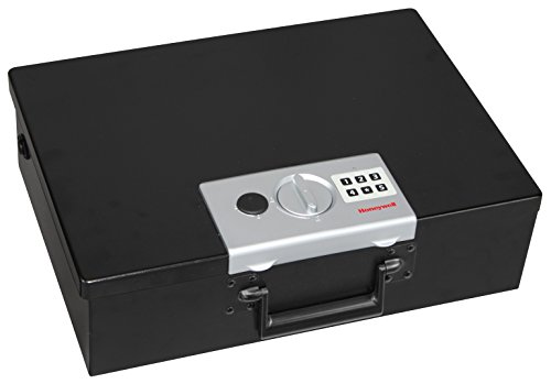 Honeywell Safes & Door Locks 6110 Large Fire Resistant Steel Security Safe Box with Digital Lock, 0.48-Cubic Feet, Black