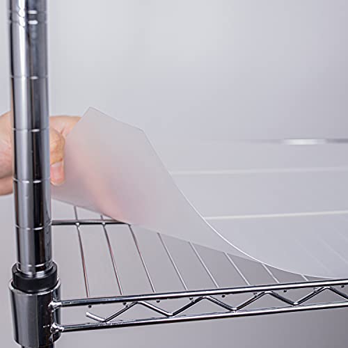 HSS Wire Shelf Liners for 13.4 x 23.2 Wire Shelf, Opaque Plastic, 3-Pack