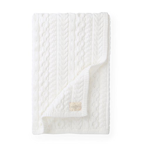Hope & Henry Ivory Cable Blanket