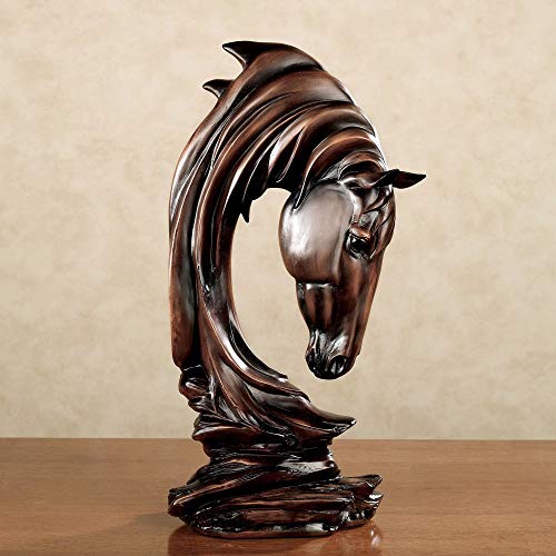 Horse Solitude Sculpture Brown