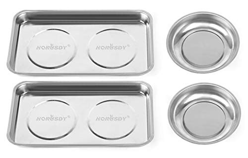 HORUSDY 4-Piece Large Magnetic Parts Tray Set