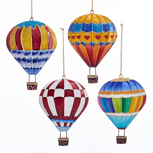 Hot Air Balloon Holiday Ornaments Set