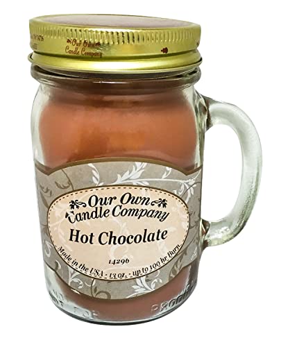 Hot Chocolate Scented Mason Jar Candle