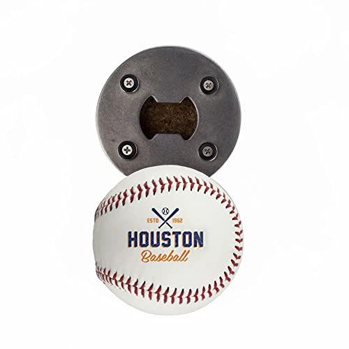 Houston Baseball Bottle Opener & Cap Catcher